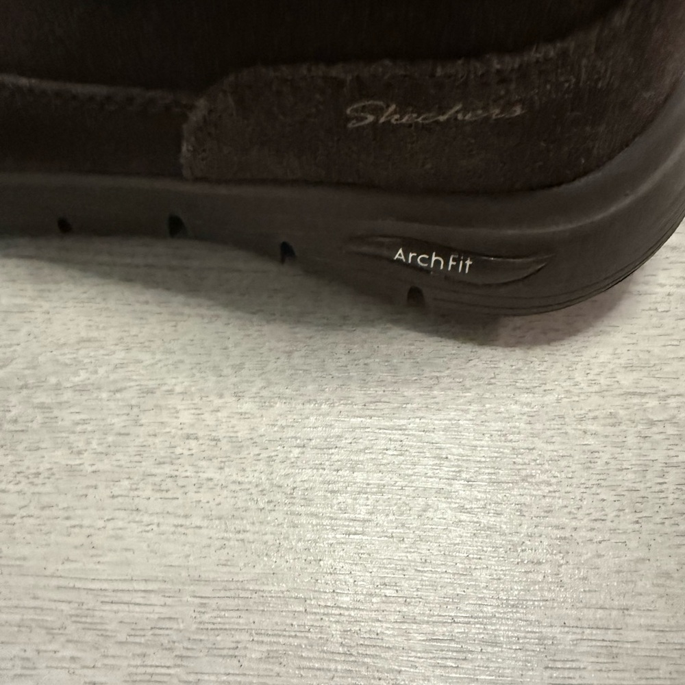 Skechers Archie Air-Cooled leather upper chocolate boots size 7.5 - Picture 6 of 10
